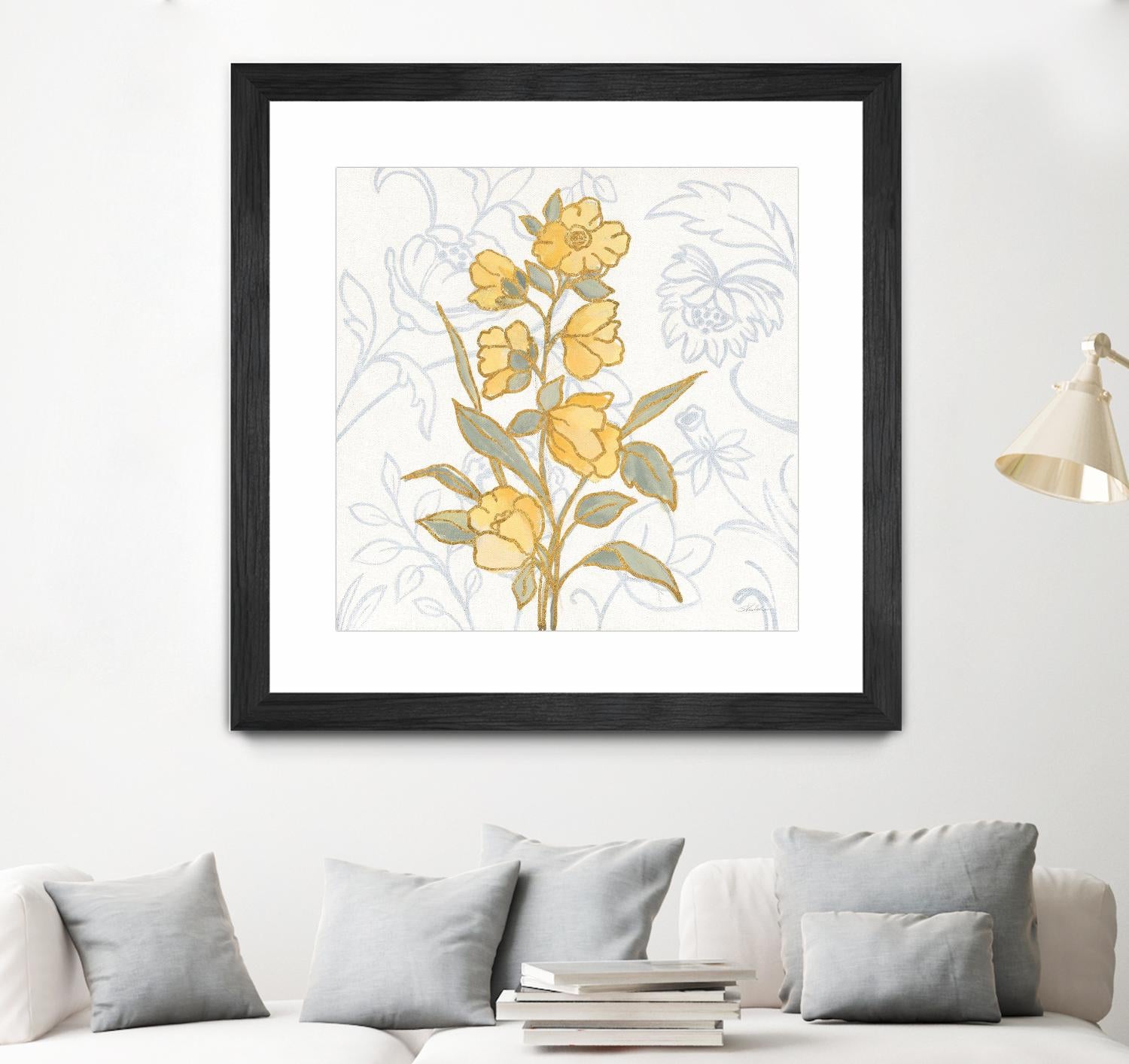 Flower Sophistication II by Silvia Vassileva on GIANT ART - florals blue