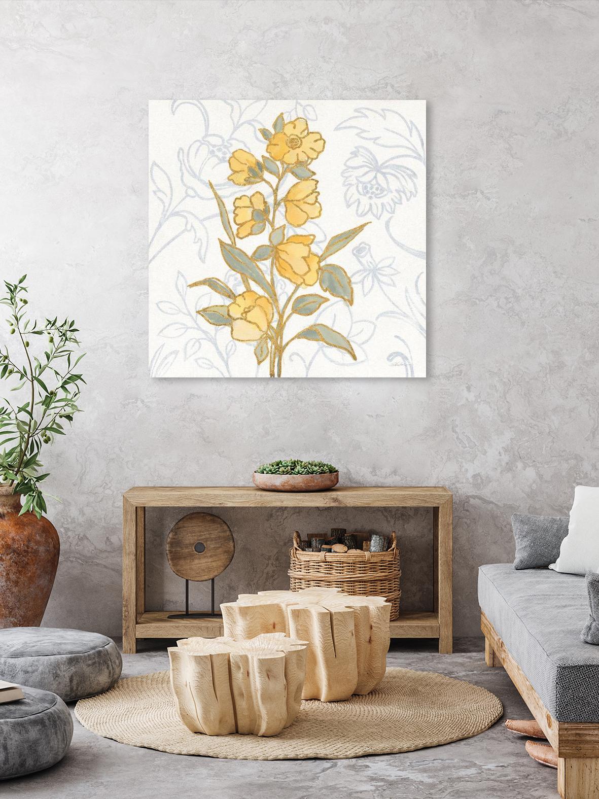 Flower Sophistication II by Silvia Vassileva on GIANT ART - florals blue