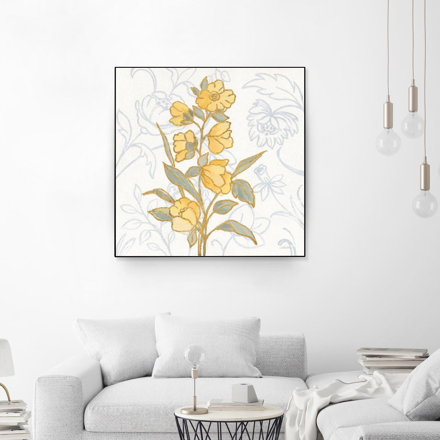 Flower Sophistication II by Silvia Vassileva on GIANT ART - florals blue