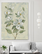 Sage Magnolia by Silvia Vassileva on GIANT ART - florals florals