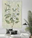 Sage Magnolia by Silvia Vassileva on GIANT ART - florals florals