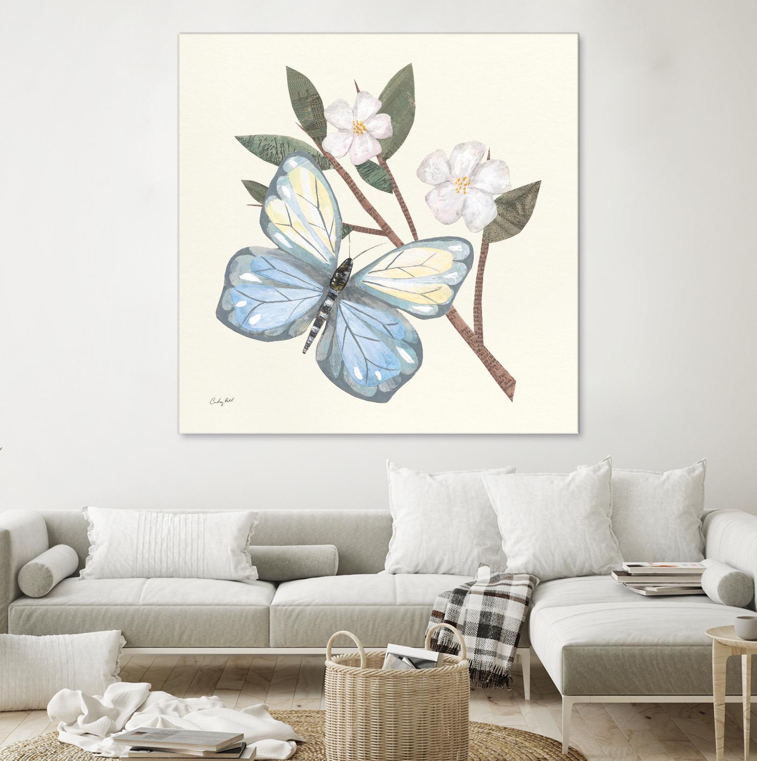 In the Garden Butterfly by Courtney Prahl on GIANT ART - animals black