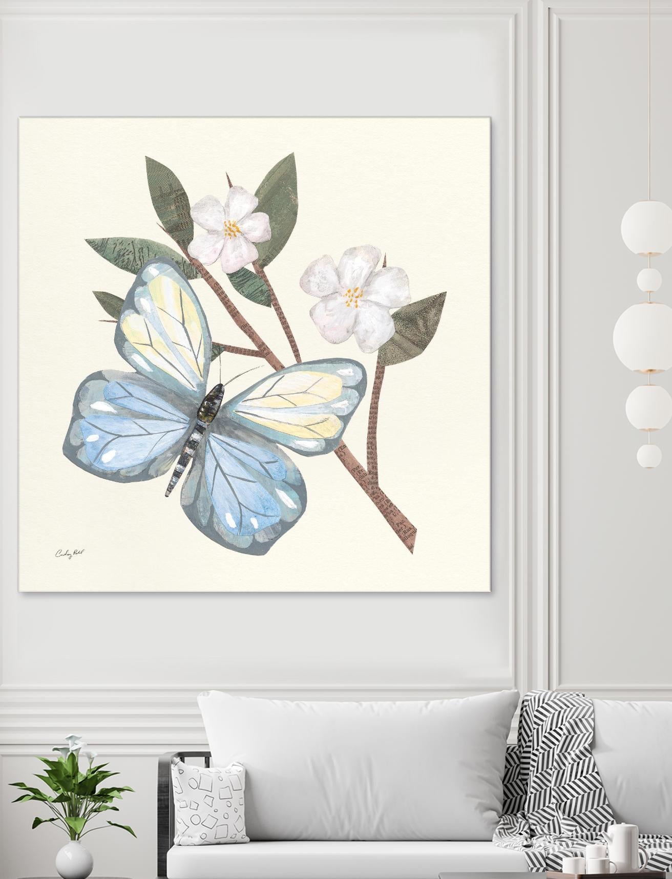 In the Garden Butterfly by Courtney Prahl on GIANT ART - animals black