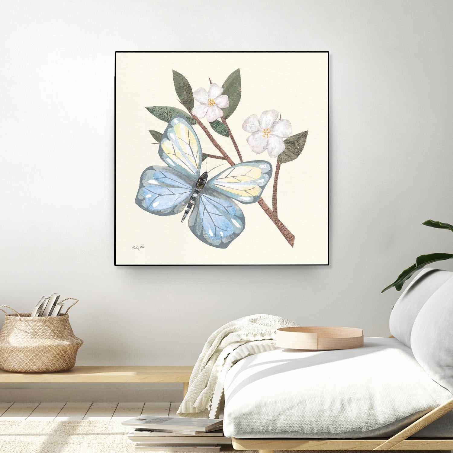 In the Garden Butterfly by Courtney Prahl on GIANT ART - animals black