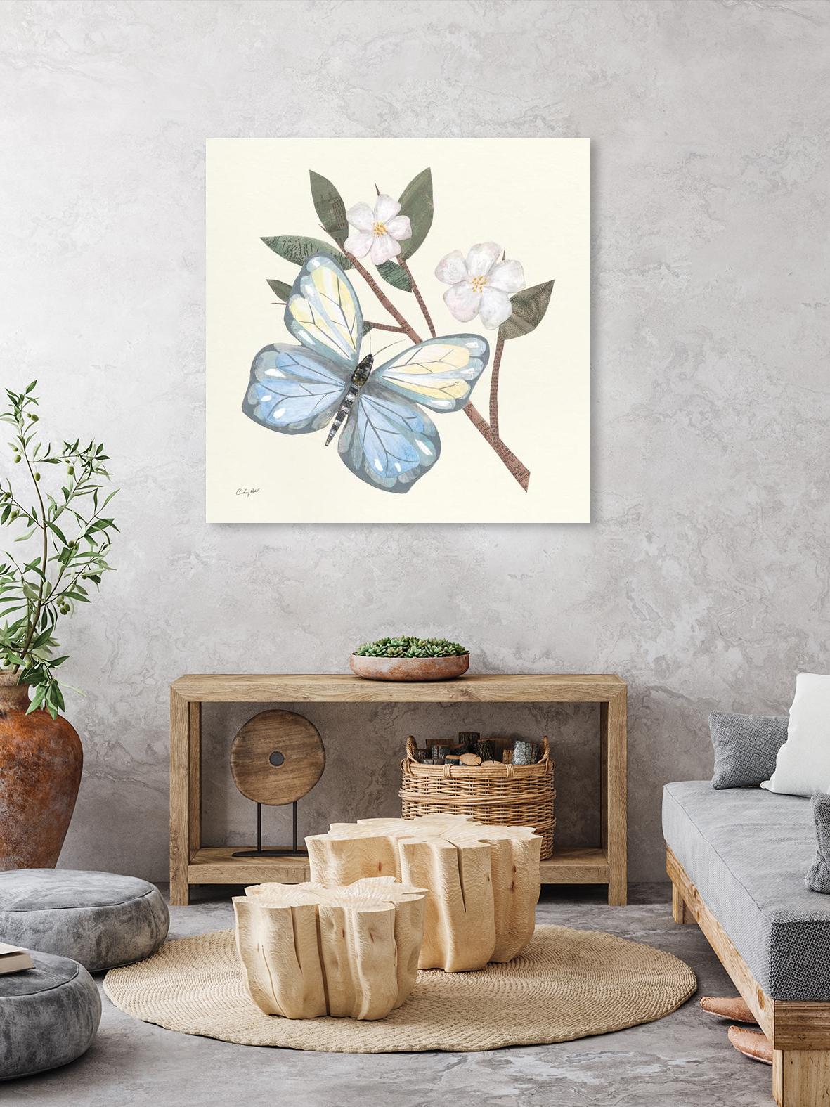 In the Garden Butterfly by Courtney Prahl on GIANT ART - animals black