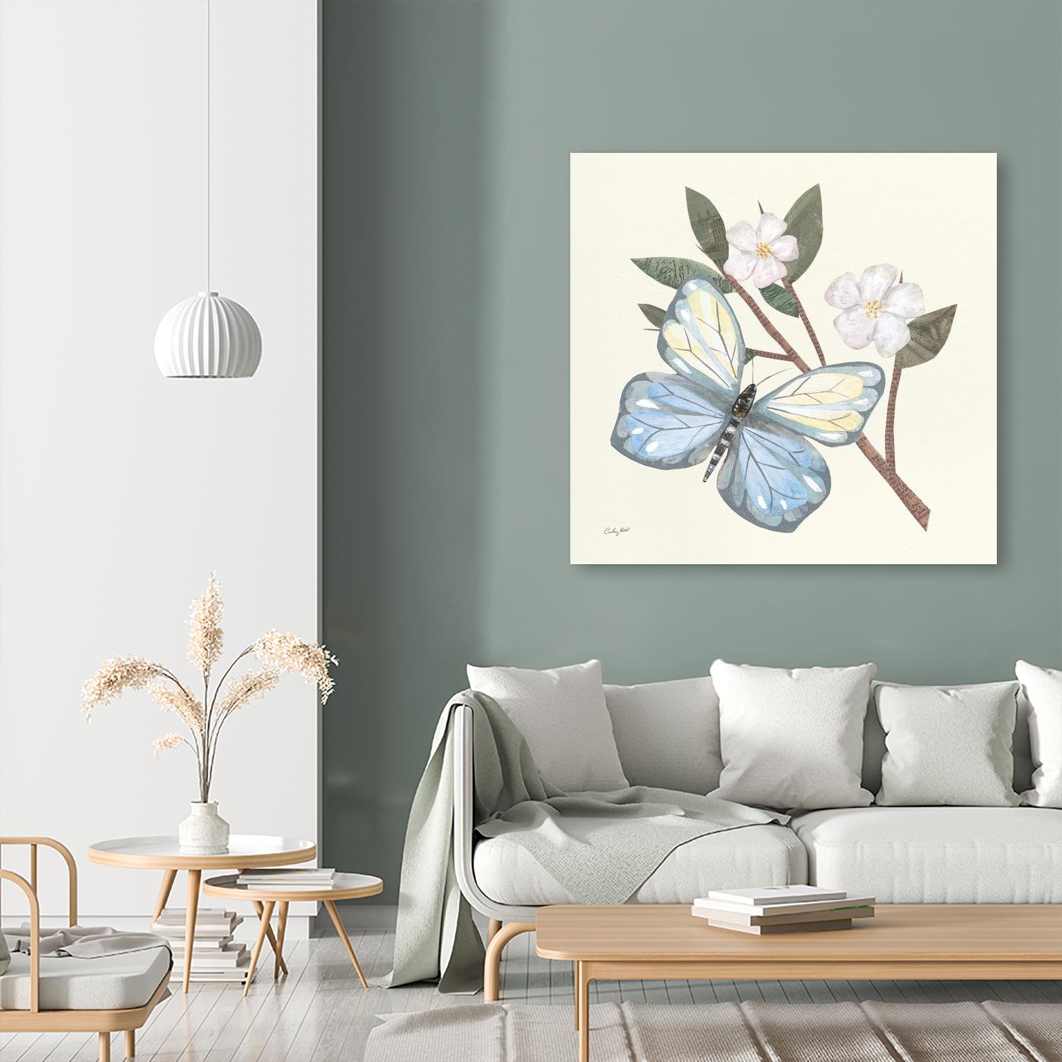 In the Garden Butterfly by Courtney Prahl on GIANT ART - animals black