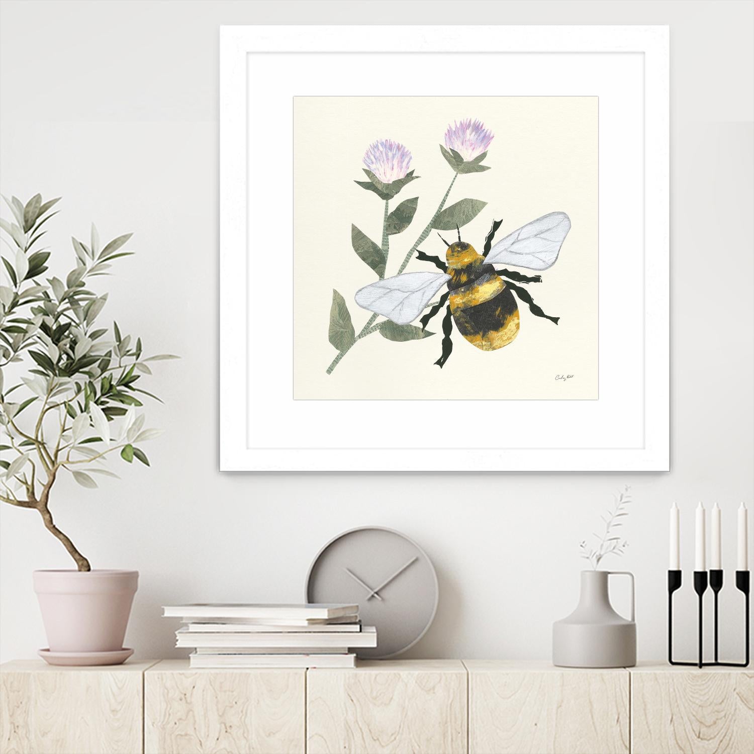 In the Garden Bee by Courtney Prahl on GIANT ART - animals bee