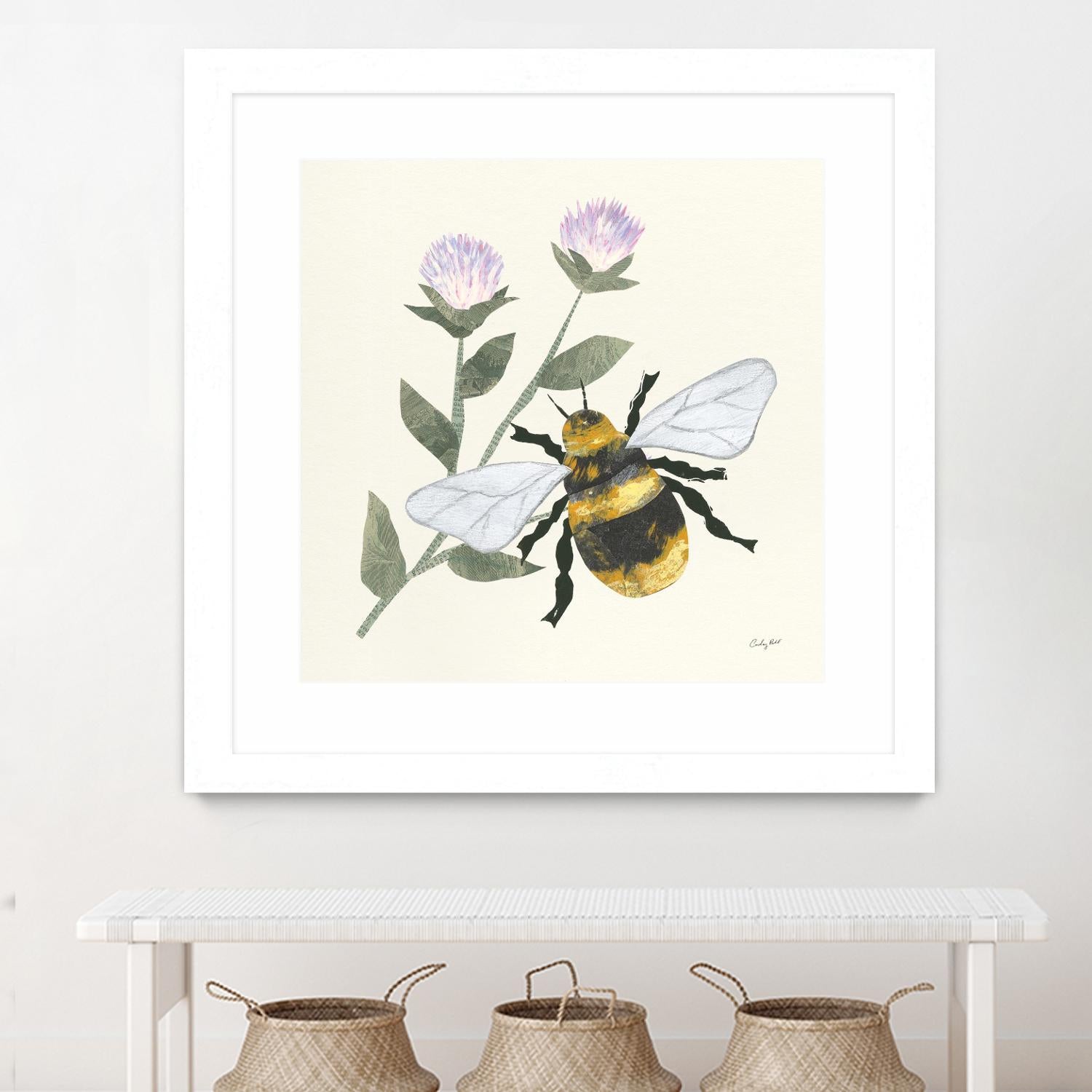 In the Garden Bee by Courtney Prahl on GIANT ART - animals bee