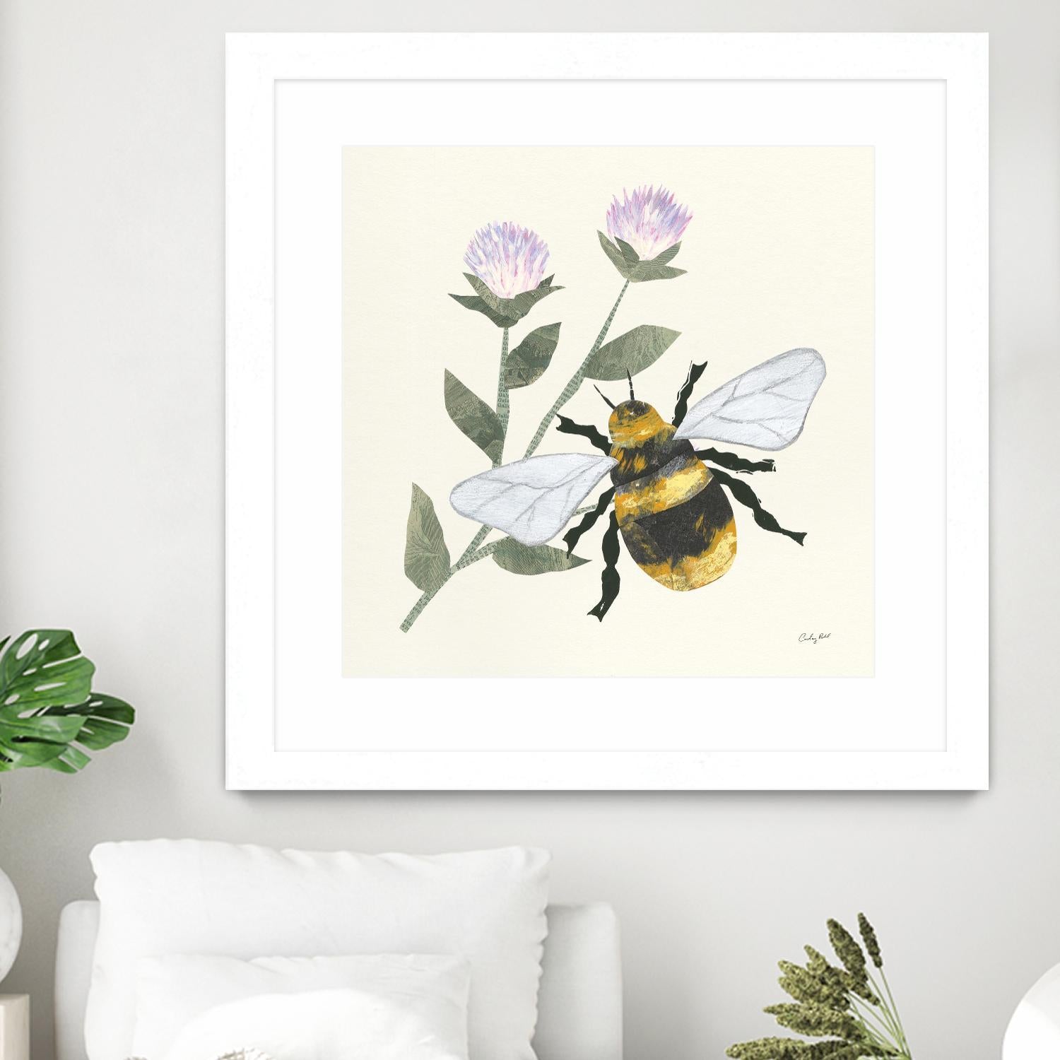 In the Garden Bee by Courtney Prahl on GIANT ART - animals bee