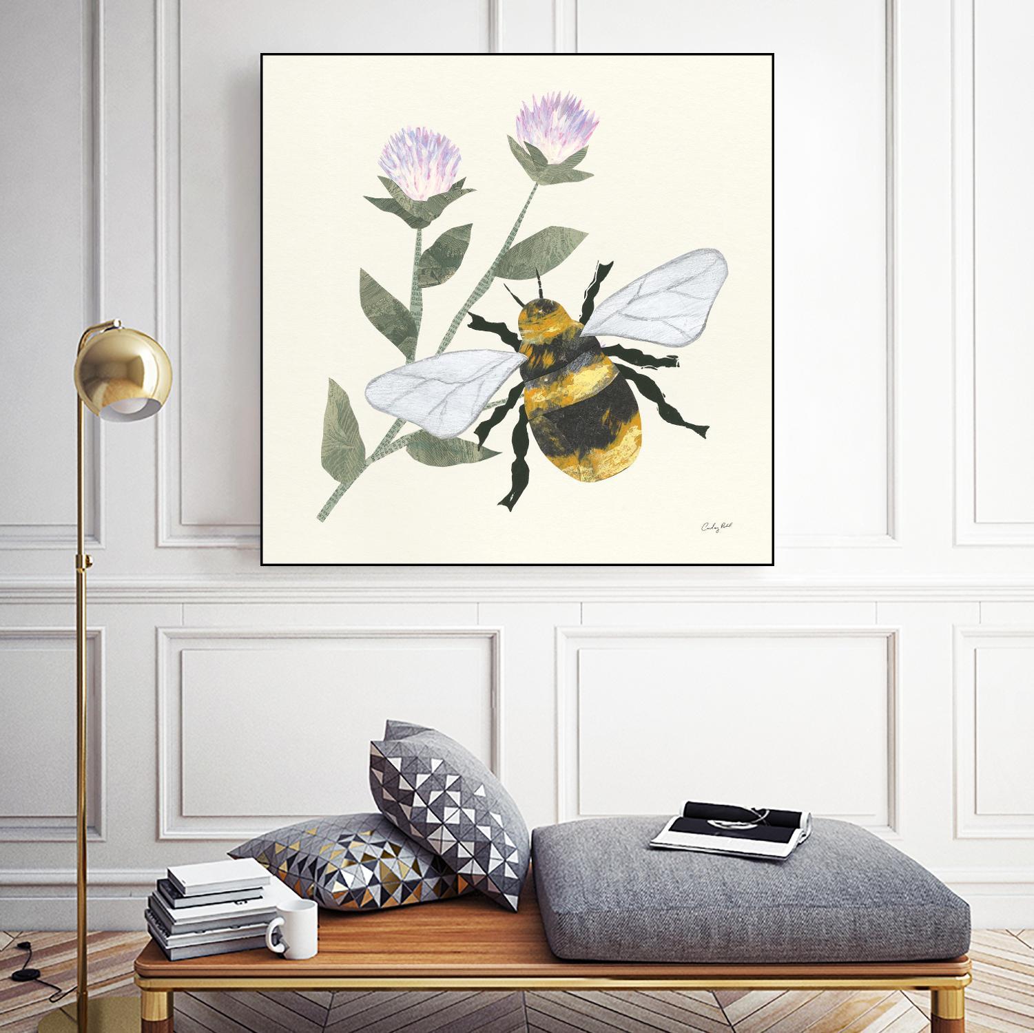 In the Garden Bee by Courtney Prahl on GIANT ART - animals bee