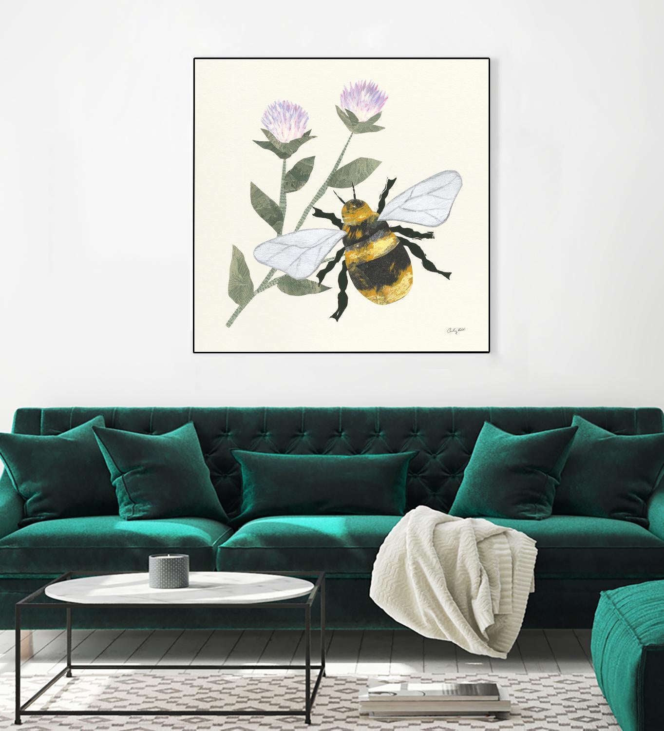 In the Garden Bee by Courtney Prahl on GIANT ART - animals bee