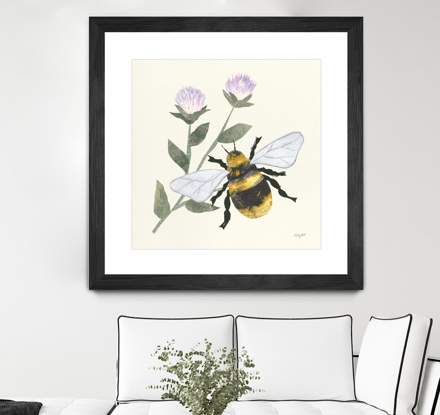 In the Garden Bee by Courtney Prahl on GIANT ART - animals bee
