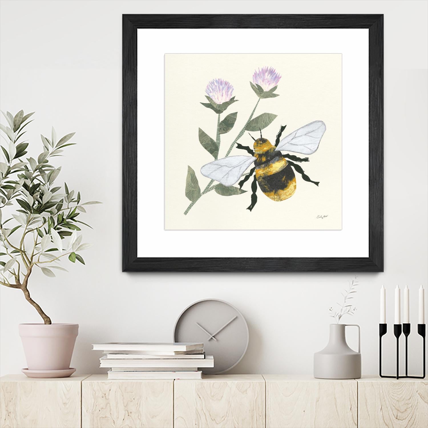 In the Garden Bee by Courtney Prahl on GIANT ART - animals bee