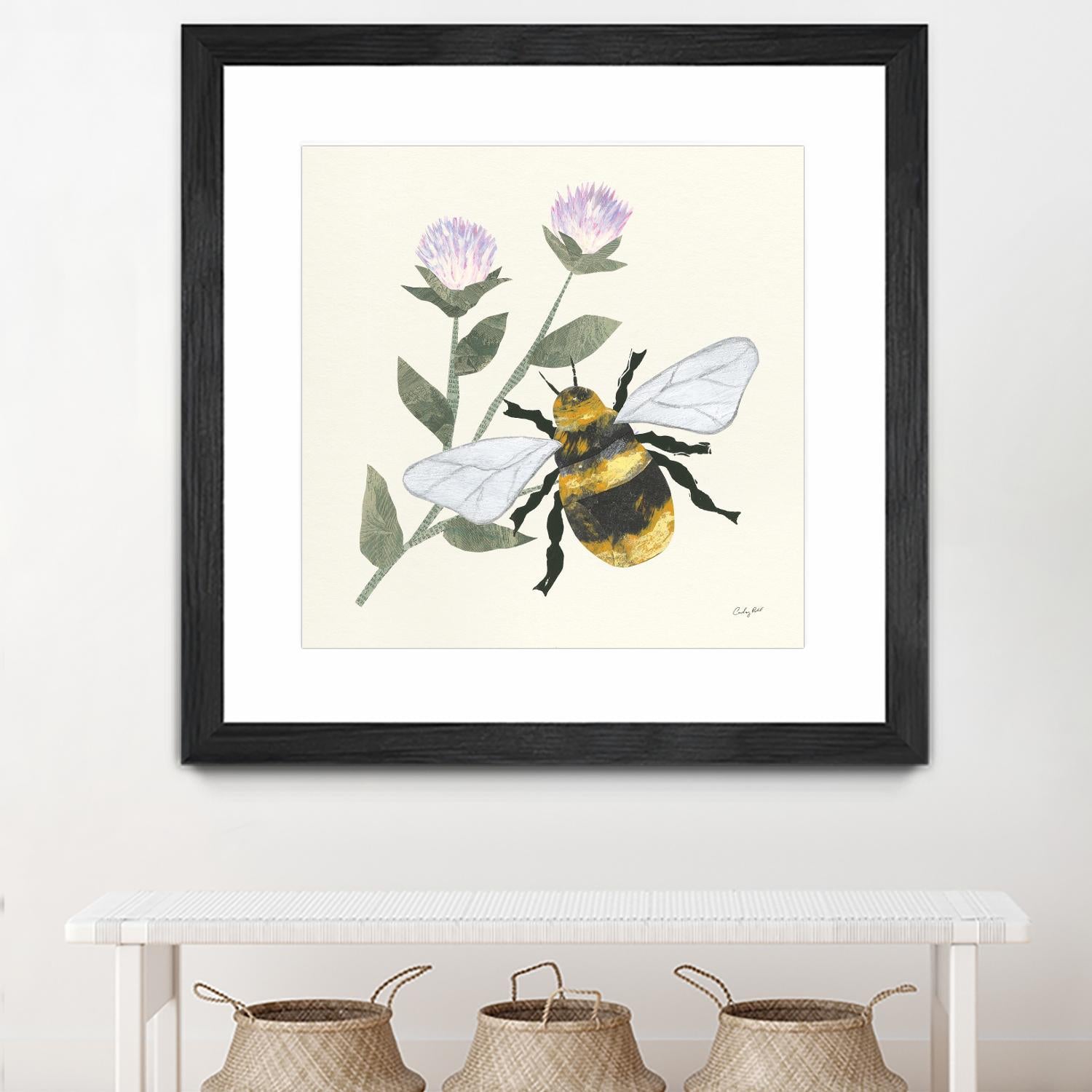 In the Garden Bee by Courtney Prahl on GIANT ART - animals bee