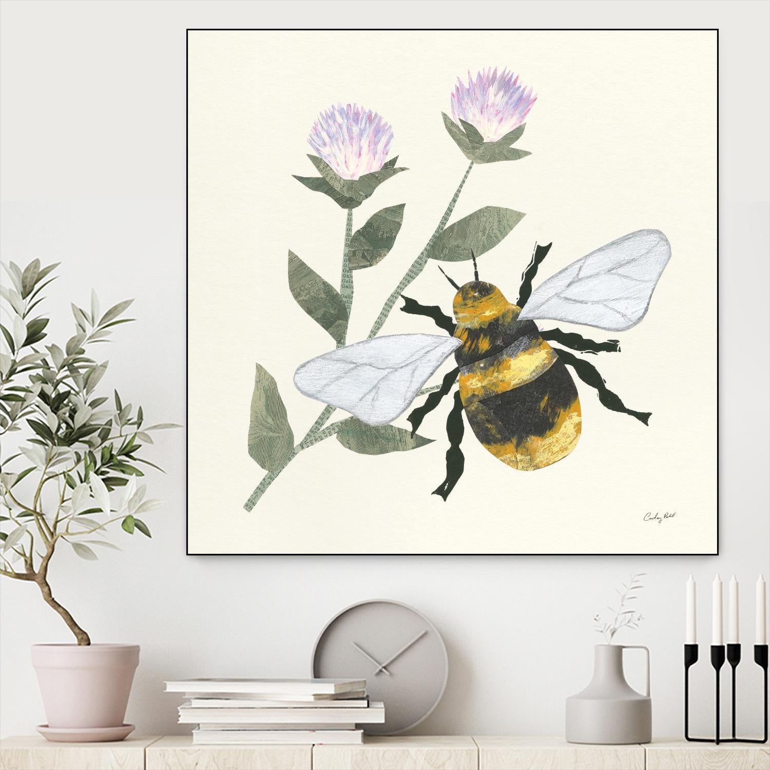 In the Garden Bee by Courtney Prahl on GIANT ART - animals bee