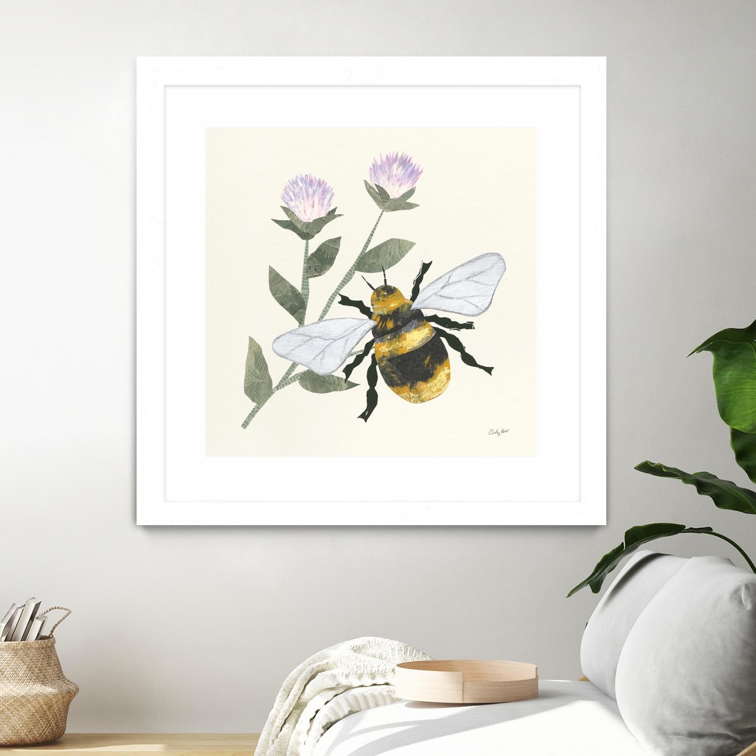 In the Garden Bee by Courtney Prahl on GIANT ART - animals bee