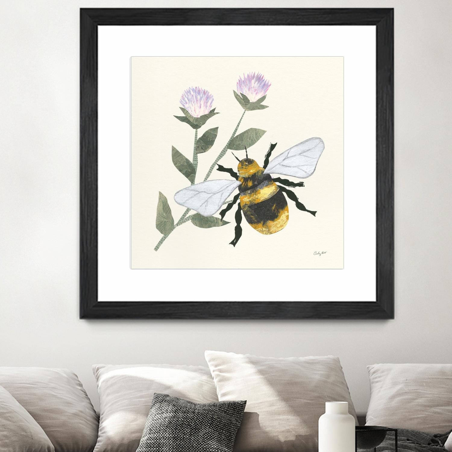 In the Garden Bee by Courtney Prahl on GIANT ART - animals bee