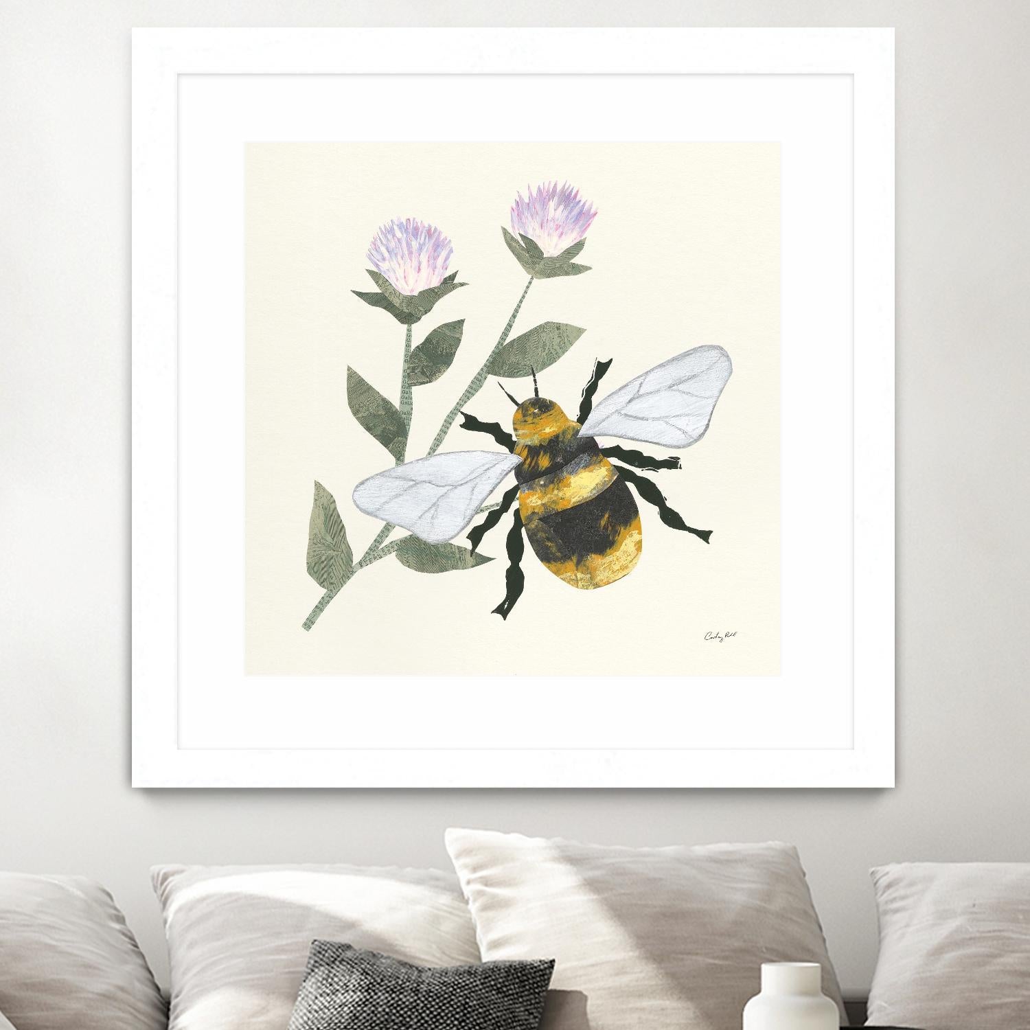 In the Garden Bee by Courtney Prahl on GIANT ART - animals bee