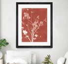 Enchanted Fall Cyanotype VI by Nancy Green on GIANT ART - red flowers red