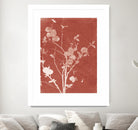 Enchanted Fall Cyanotype VI by Nancy Green on GIANT ART - red flowers red