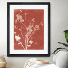 Enchanted Fall Cyanotype VI by Nancy Green on GIANT ART - red flowers red