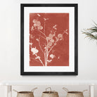 Enchanted Fall Cyanotype VI by Nancy Green on GIANT ART - red flowers red