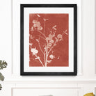 Enchanted Fall Cyanotype VI by Nancy Green on GIANT ART - red flowers red