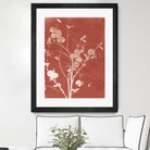 Enchanted Fall Cyanotype VI by Nancy Green on GIANT ART - red flowers red