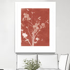 Enchanted Fall Cyanotype VI by Nancy Green on GIANT ART - red flowers red