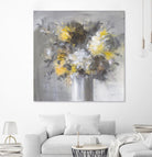 Weekend Bouquet Yellow Gray by Danhui Nai on GIANT ART - farmhouse brown