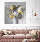 Weekend Bouquet Yellow Gray by Danhui Nai on GIANT ART - farmhouse brown