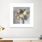 Weekend Bouquet Yellow Gray by Danhui Nai on GIANT ART - farmhouse brown