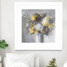 Weekend Bouquet Yellow Gray by Danhui Nai on GIANT ART - farmhouse brown