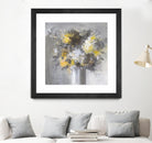 Weekend Bouquet Yellow Gray by Danhui Nai on GIANT ART - farmhouse brown