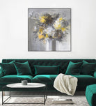 Weekend Bouquet Yellow Gray by Danhui Nai on GIANT ART - farmhouse brown