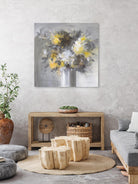 Weekend Bouquet Yellow Gray by Danhui Nai on GIANT ART - white farmhouse farmhouse