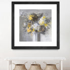 Weekend Bouquet Yellow Gray by Danhui Nai on GIANT ART - farmhouse brown