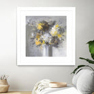 Weekend Bouquet Yellow Gray by Danhui Nai on GIANT ART - farmhouse brown
