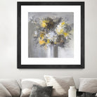 Weekend Bouquet Yellow Gray by Danhui Nai on GIANT ART - farmhouse brown