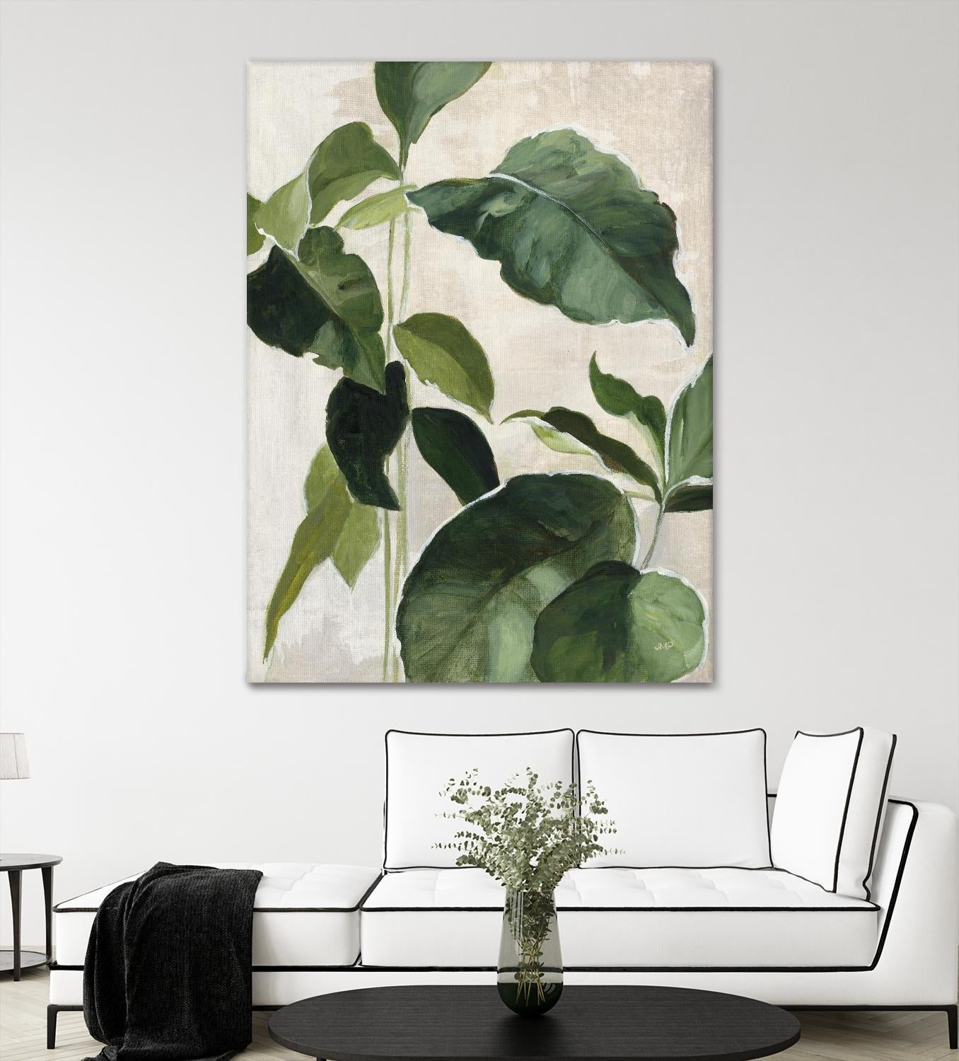 Tropical Study II by Julia Purinton on GIANT ART - beige tropical tropical leaf study