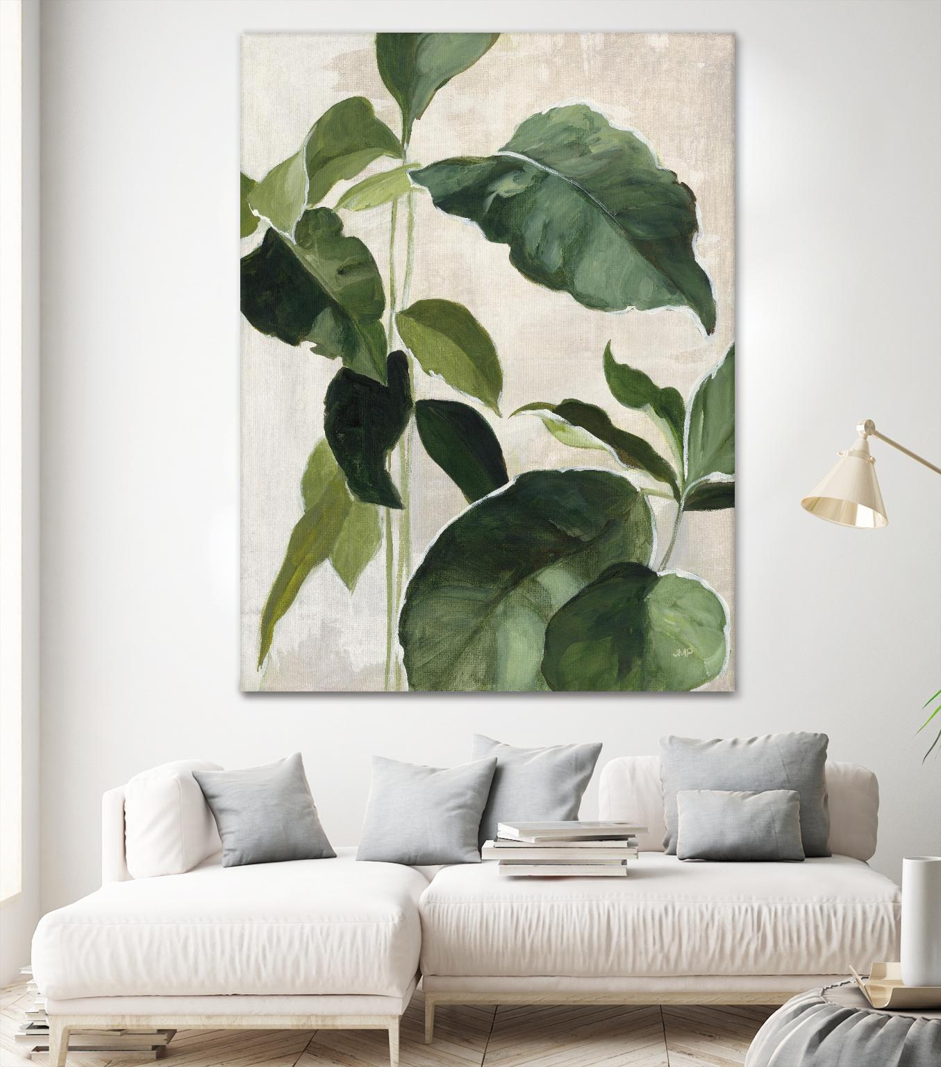 Tropical Study II by Julia Purinton on GIANT ART - beige tropical tropical leaf study