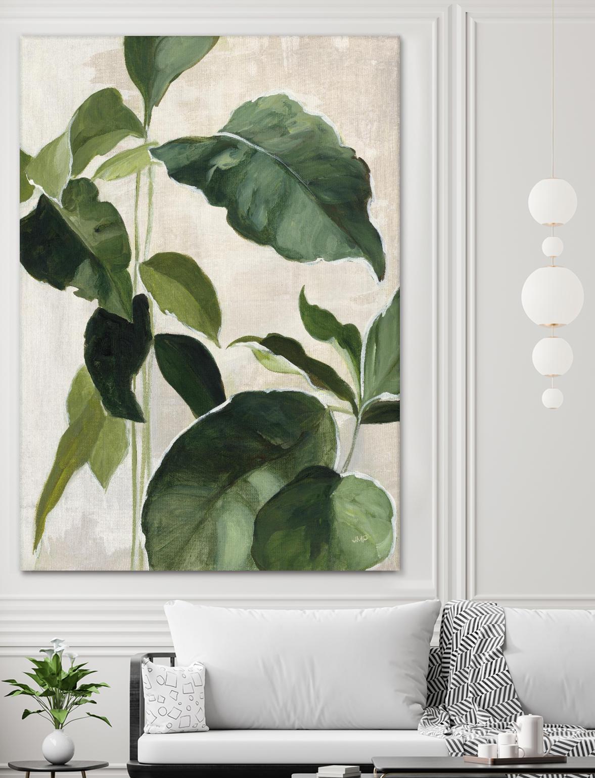 Tropical Study II by Julia Purinton on GIANT ART - beige tropical tropical leaf study