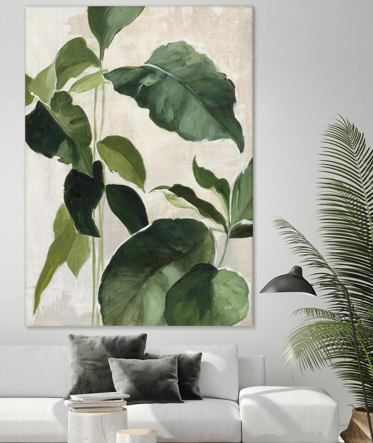 Tropical Study II by Julia Purinton on GIANT ART - beige tropical tropical leaf study