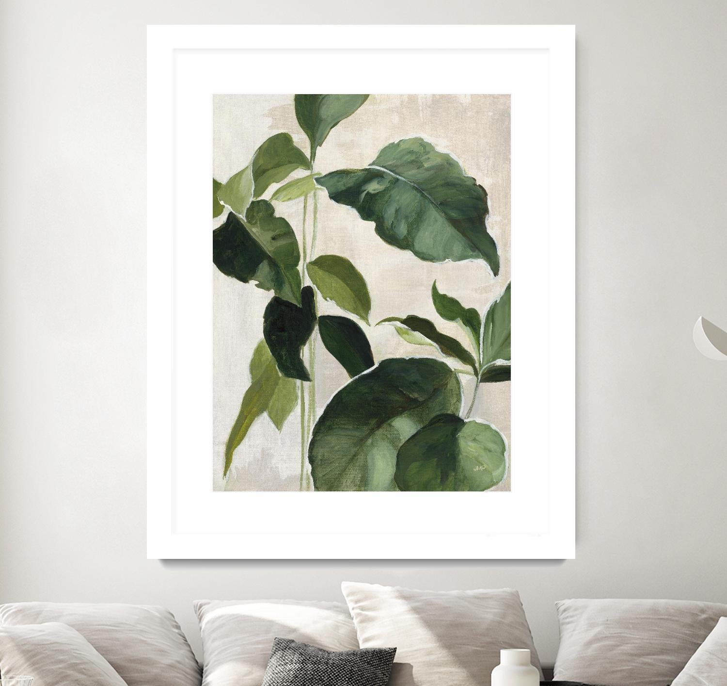 Tropical Study II by Julia Purinton on GIANT ART - beige tropical tropical leaf study