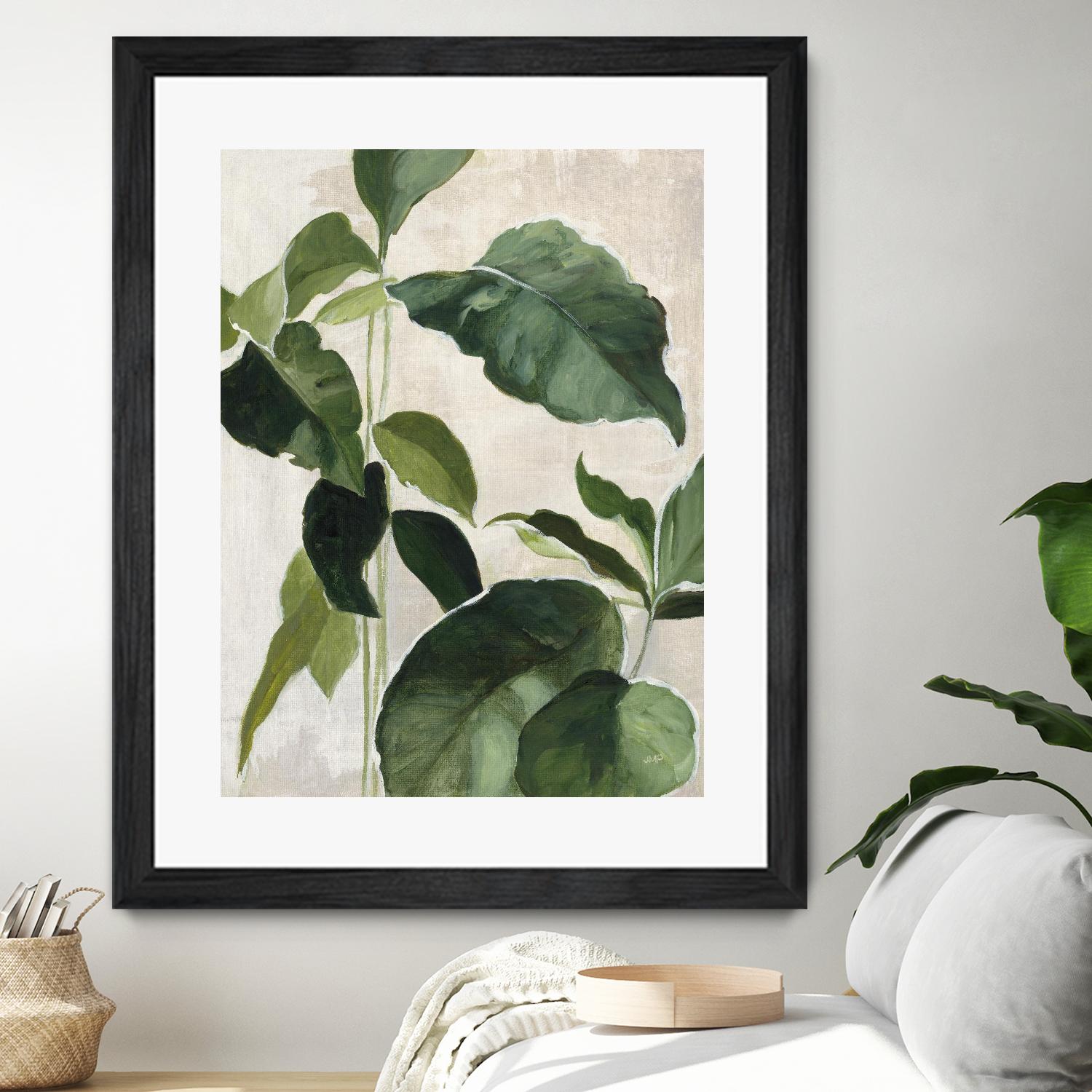 Tropical Study II by Julia Purinton on GIANT ART - beige tropical tropical leaf study