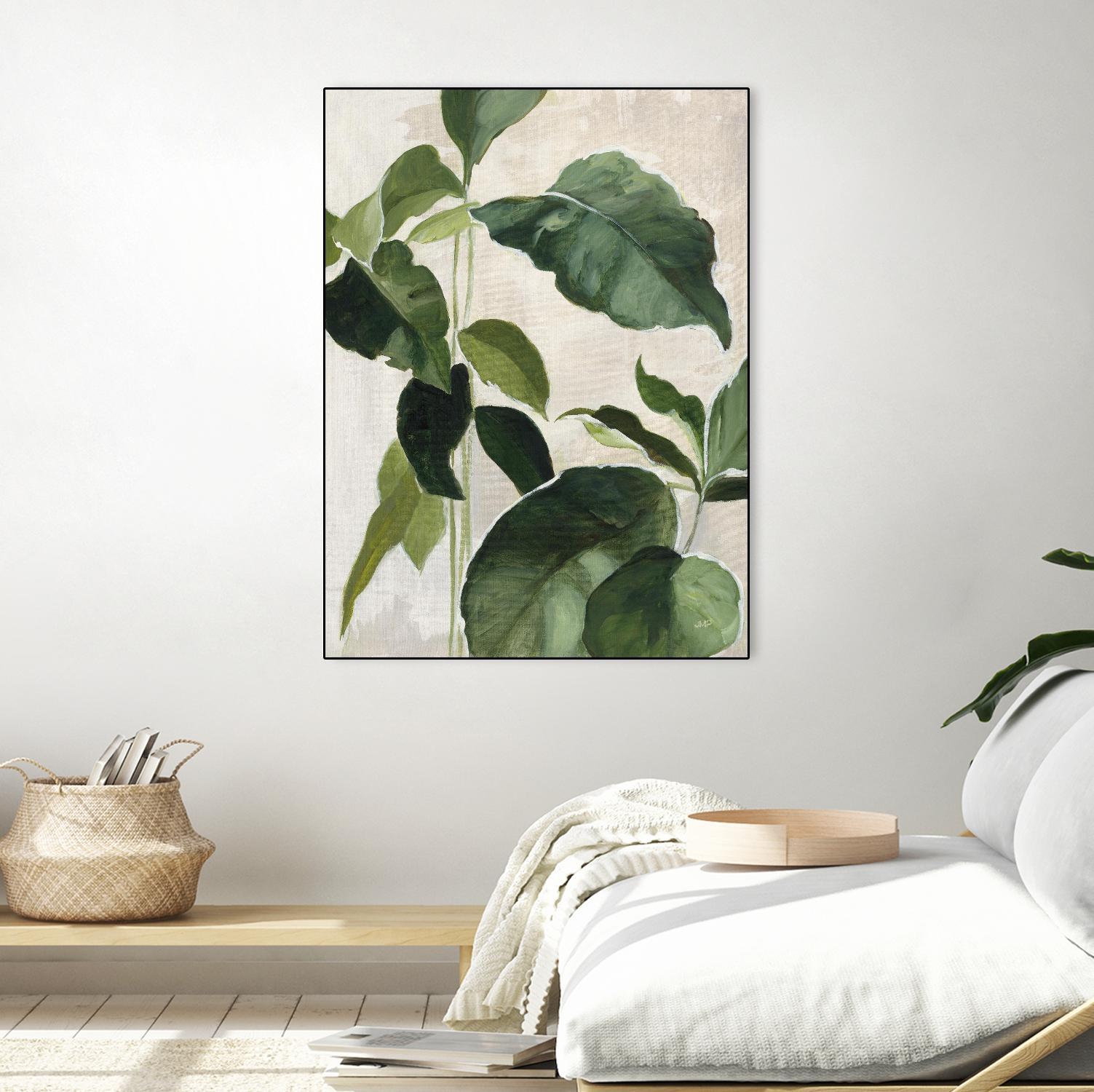 Tropical Study II by Julia Purinton on GIANT ART - beige tropical tropical leaf study