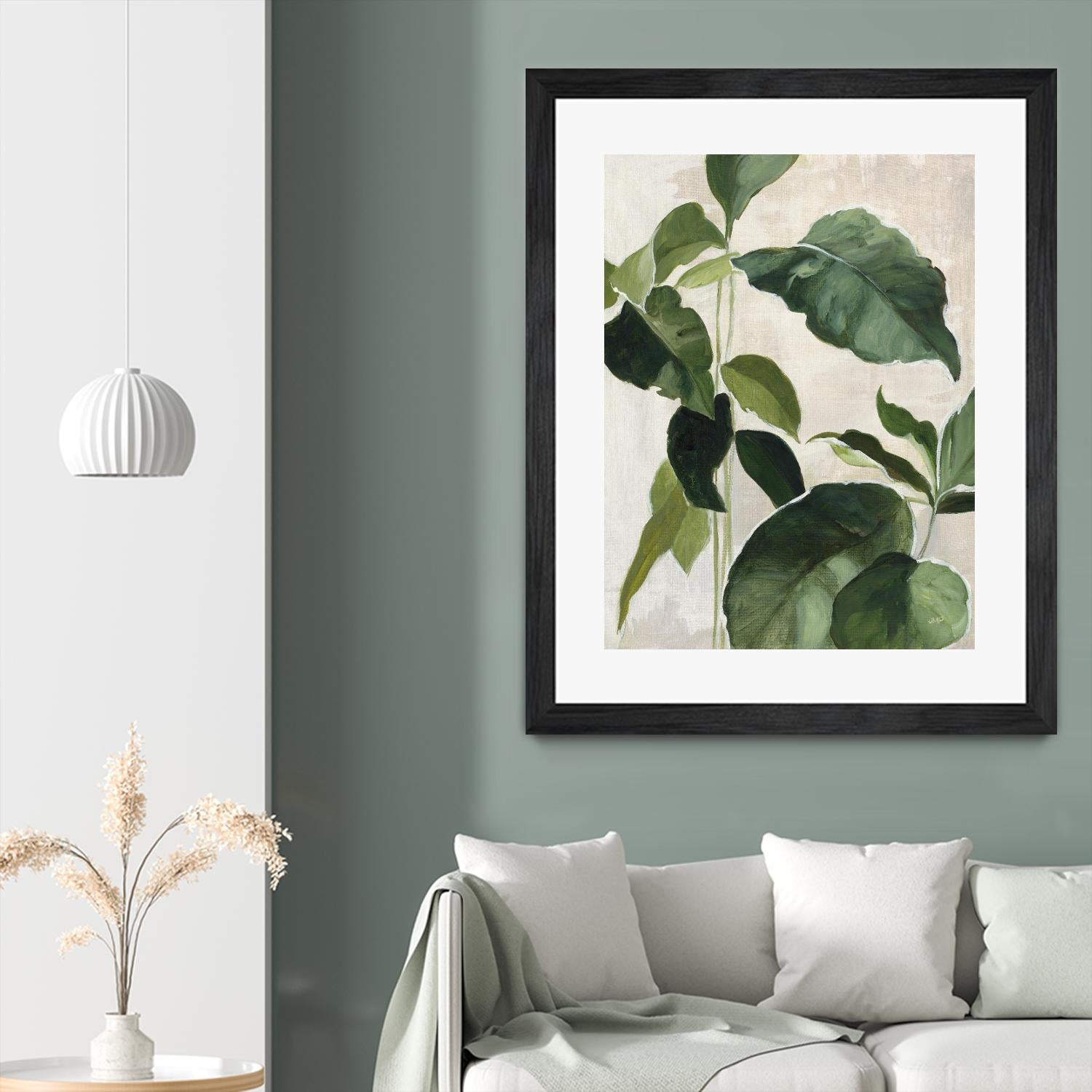 Tropical Study II by Julia Purinton on GIANT ART - beige tropical tropical leaf study