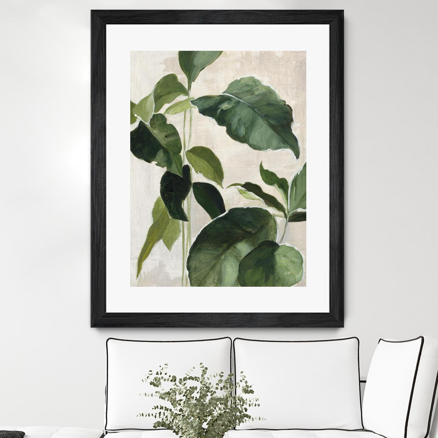 Tropical Study II by Julia Purinton on GIANT ART - beige tropical tropical leaf study