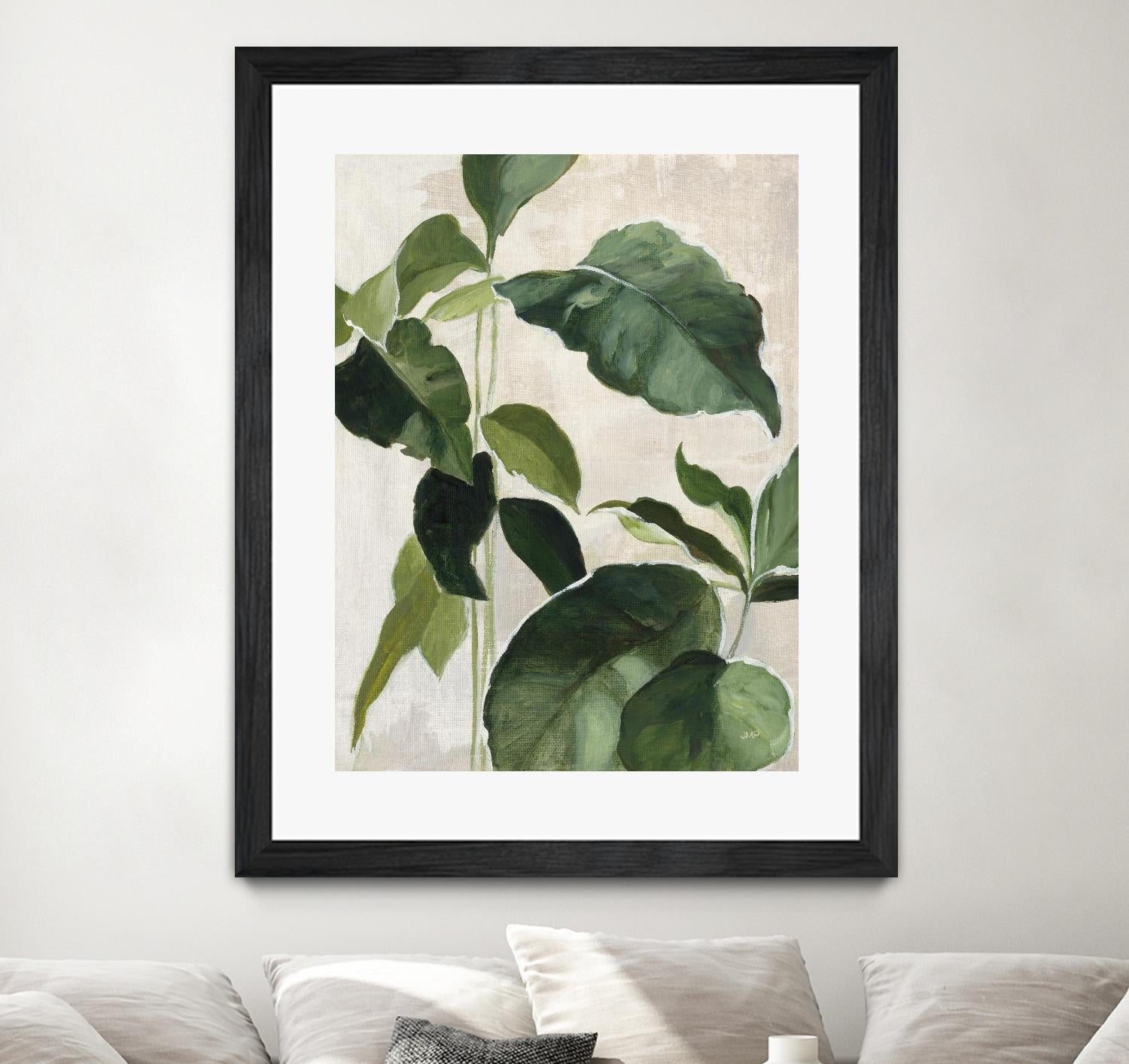 Tropical Study II by Julia Purinton on GIANT ART - beige tropical tropical leaf study