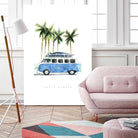 Surf Days II by Mercedes Lopez on GIANT ART - coastal & nautical aqua